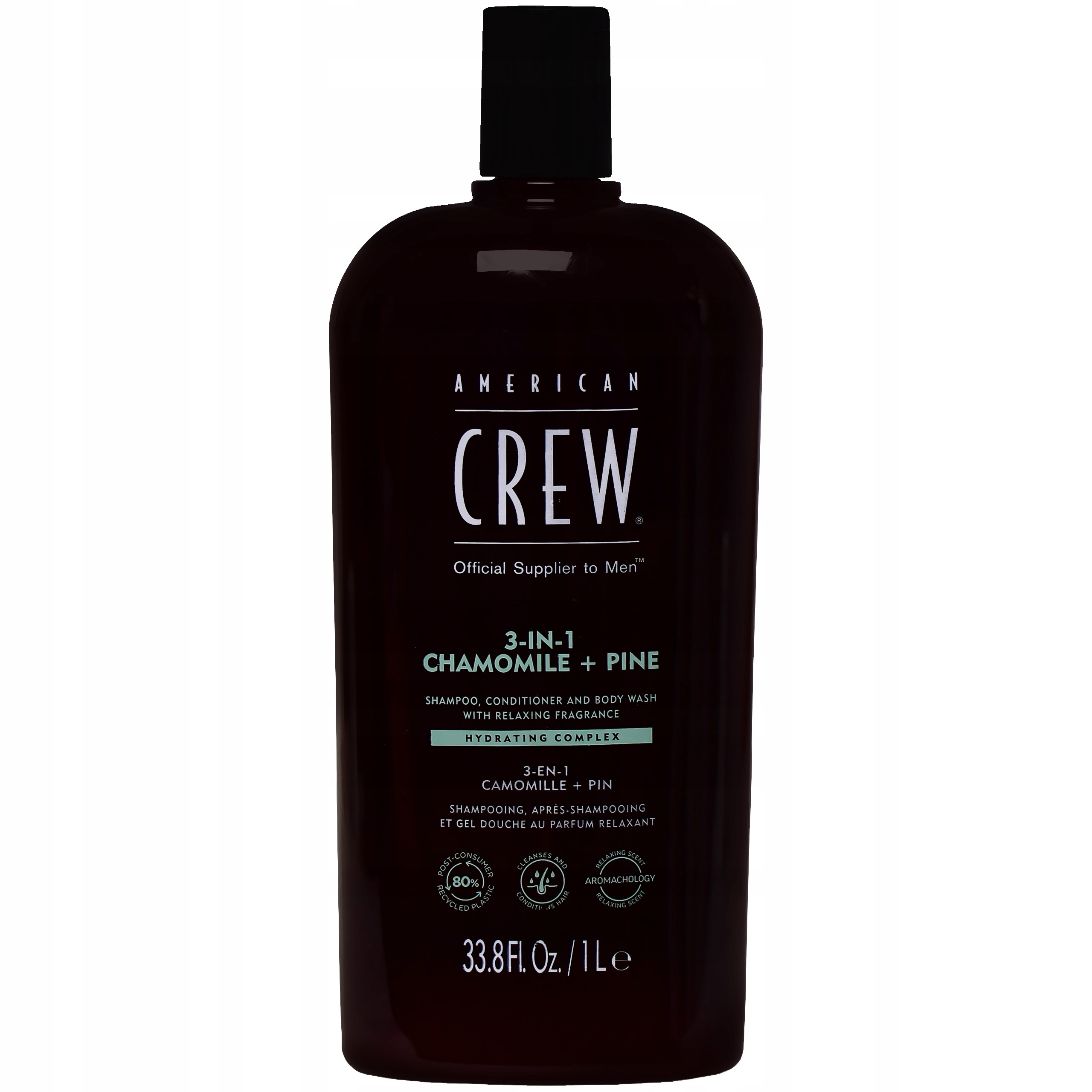 American Crew Gel Chamom Pine 3v1 kosmetický přípravek velké balení 1000 ml