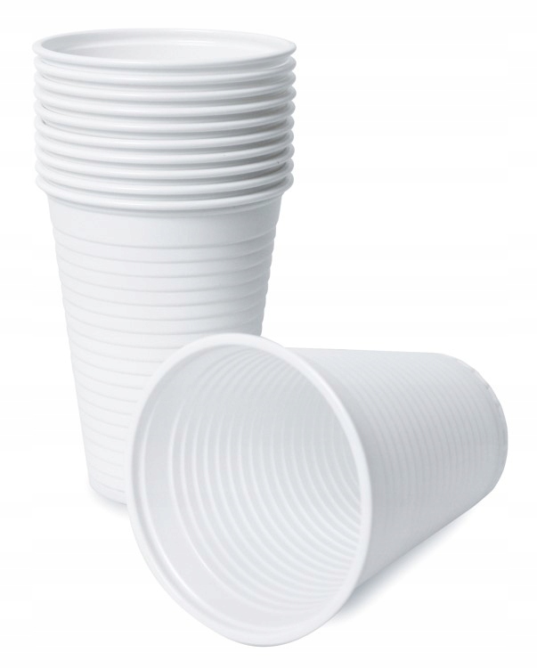 

Kubki jednorazowe plastikowe białe 200ml 100szt
