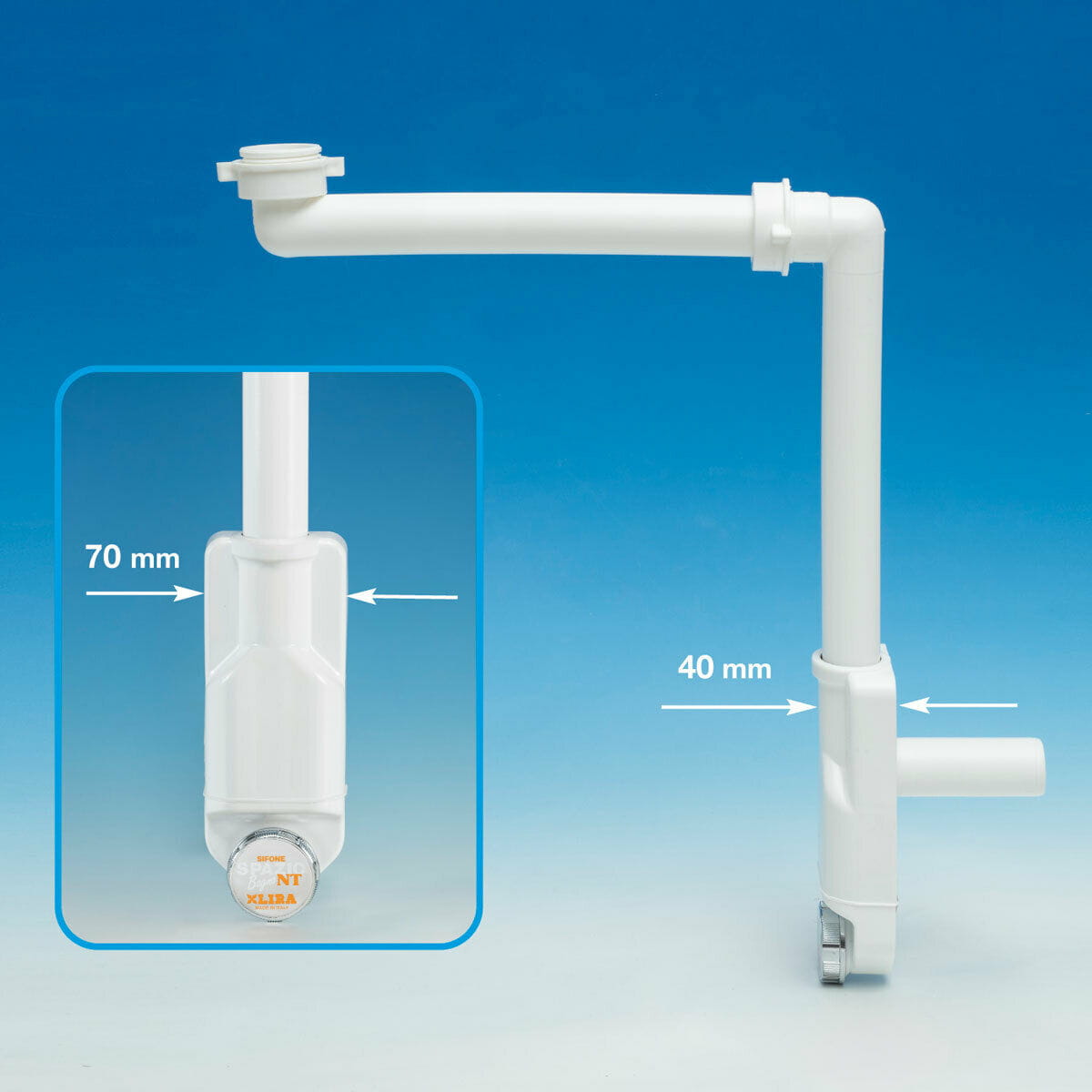 Syfon umywalkowy oszczędzającego miejsca LIRA Marka inna