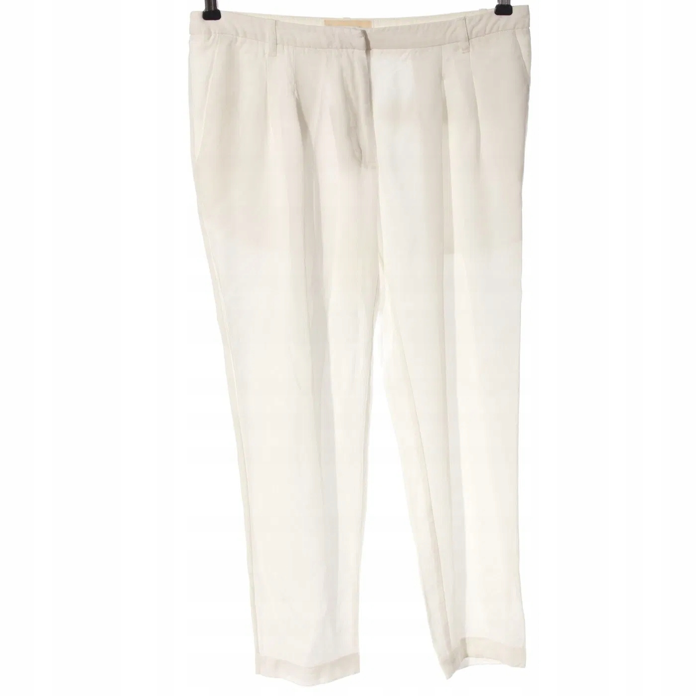 H&M CONSCIOUS COLLECTION Spodnie 7/8 biały