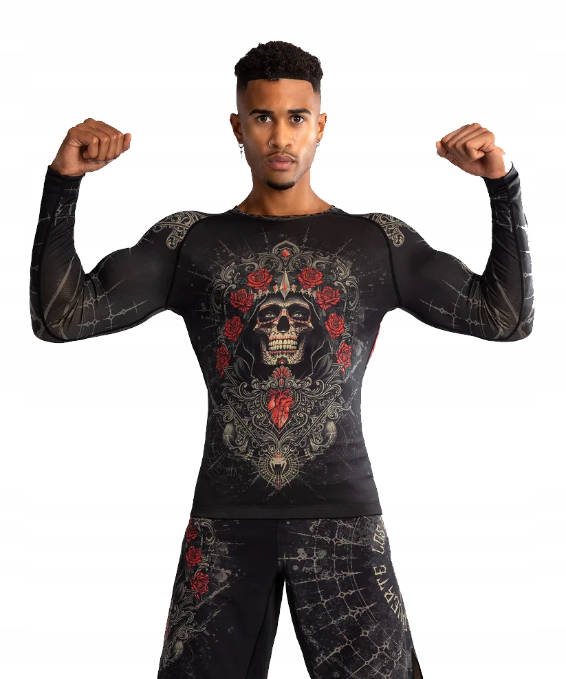 Venum Rashguard Długi Rękaw Santa Muerte 5.0 Black/Gold M