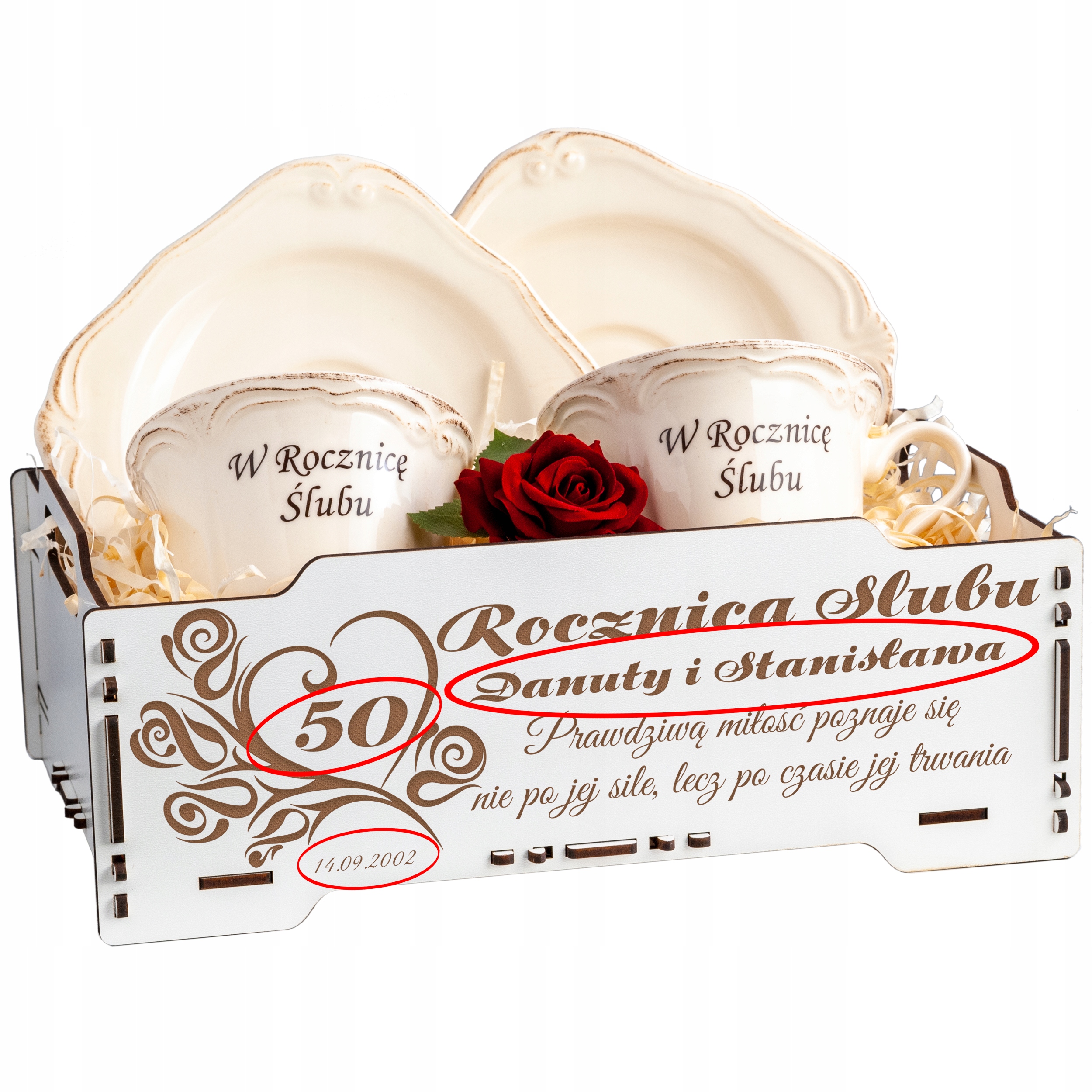 MEGA PREZENT ROCZNICA ŚLUBU UPOMINEK FILIŻANKA Marka inna