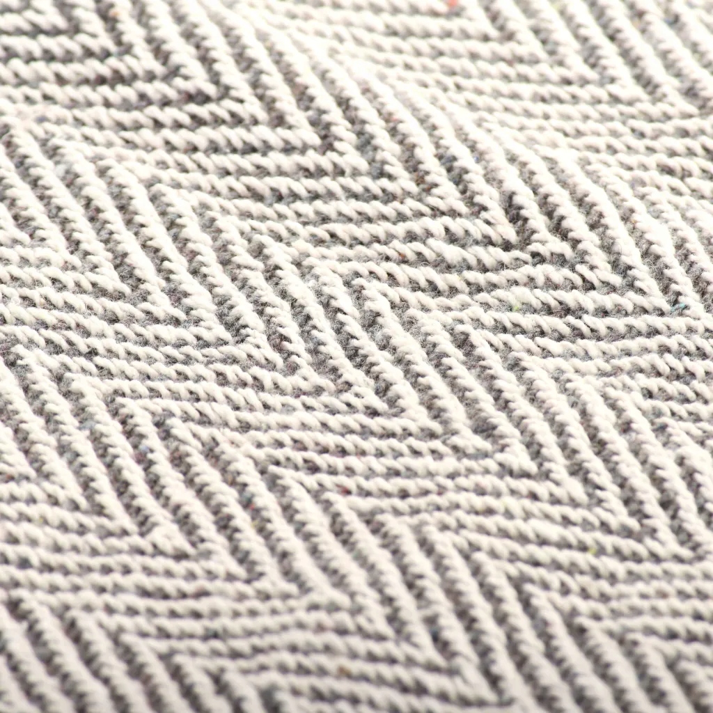 Bawełniana narzuta w jodełkę, 160 x 210 cm, szara Kolor odcienie szarości