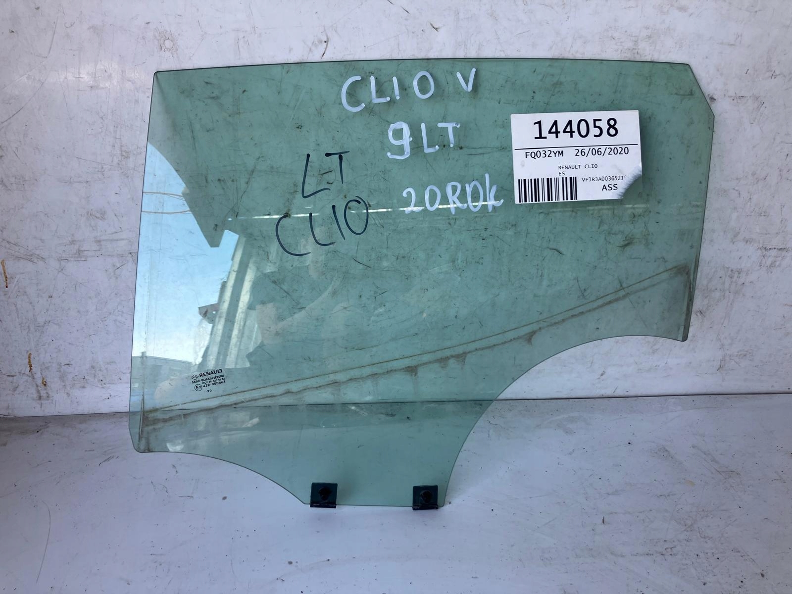 window door left rear part RENAULT CLIO V 20 ROK