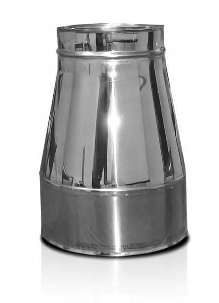 Kd izolovaný dvoustěnný náustek fi 140 gr. 1,0 mm kužel nástavec komín