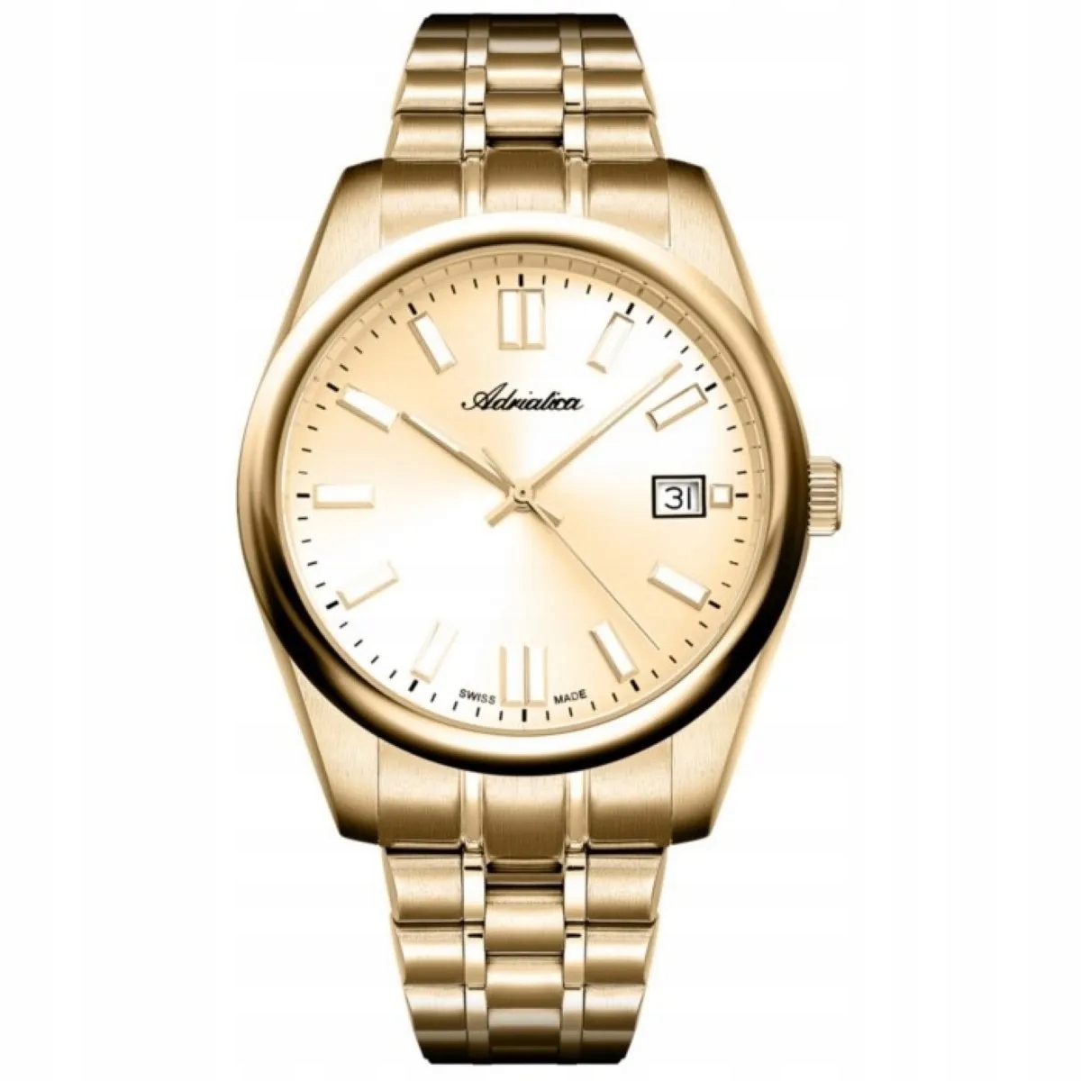 Adriatica Pánské Hodinky na zlatém náramku s datumovkou A1298.1111Q