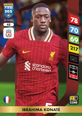 2025 Panini Adrenalyn XL Fifa 365 48 Ibrahima Konaté