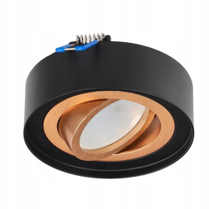 OPRAWA PODTYNKOWA TUBA RUCHOMA LED CZARNO-ZŁOTA