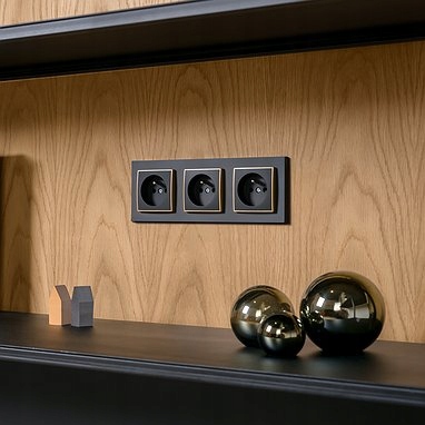 Karlik MINI Łącznik pojedynczy szary mat Rodzaj wyłącznik