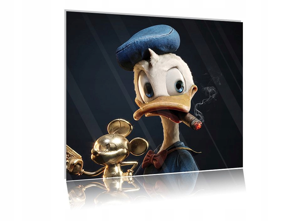 

Obraz szklany na szkle Kaczor Donald 01 30x30
