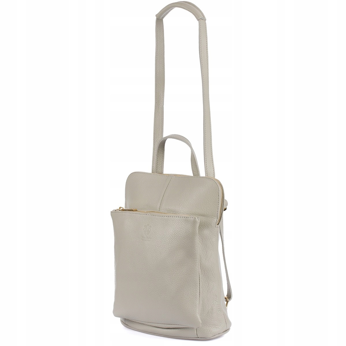 Kožený batoh dámský kabelka 2v1 elegantní A4 italský prostorný klasický