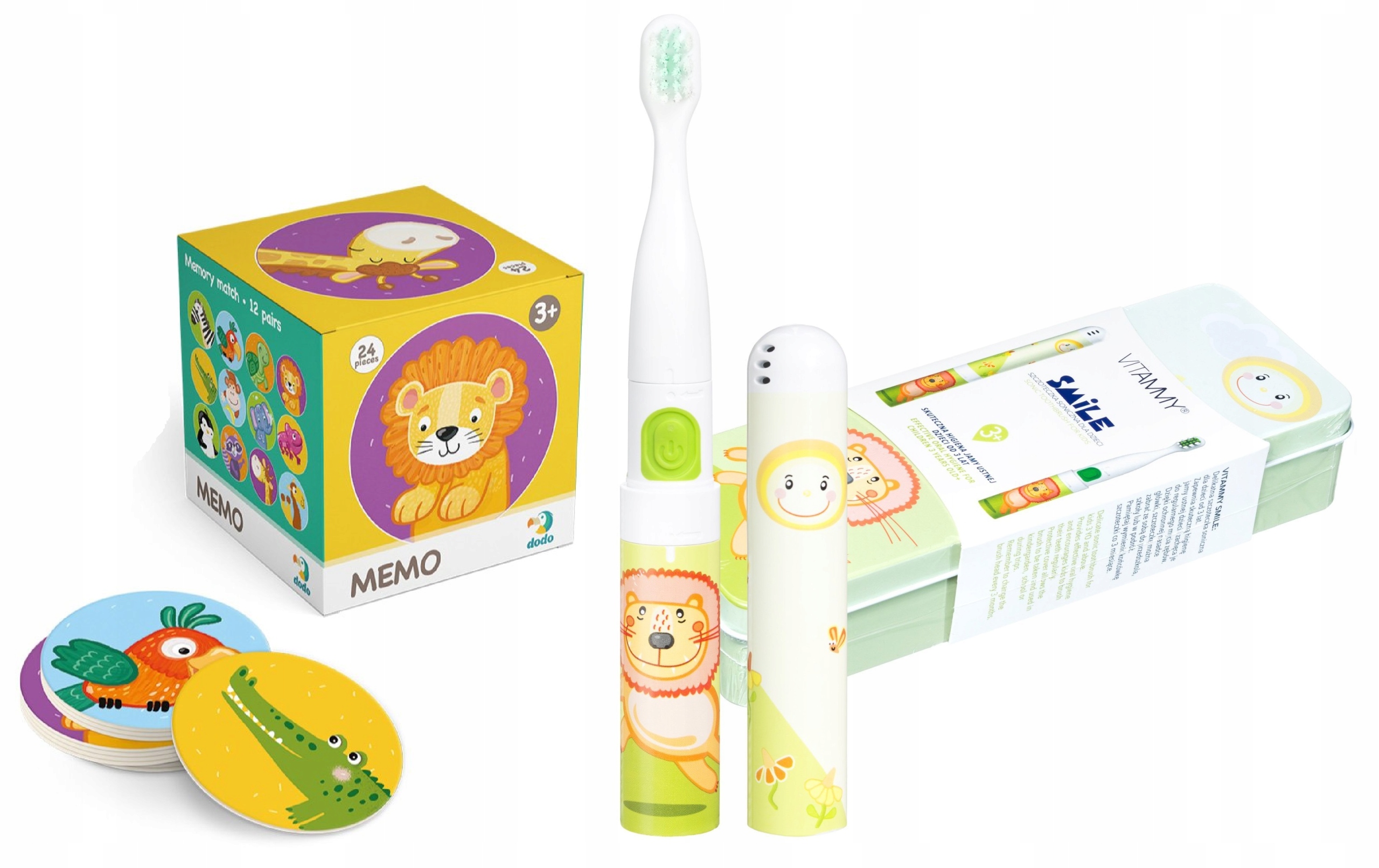 

Szczoteczka Soniczna Dla Dzieci Smile 3+ Gra Memo