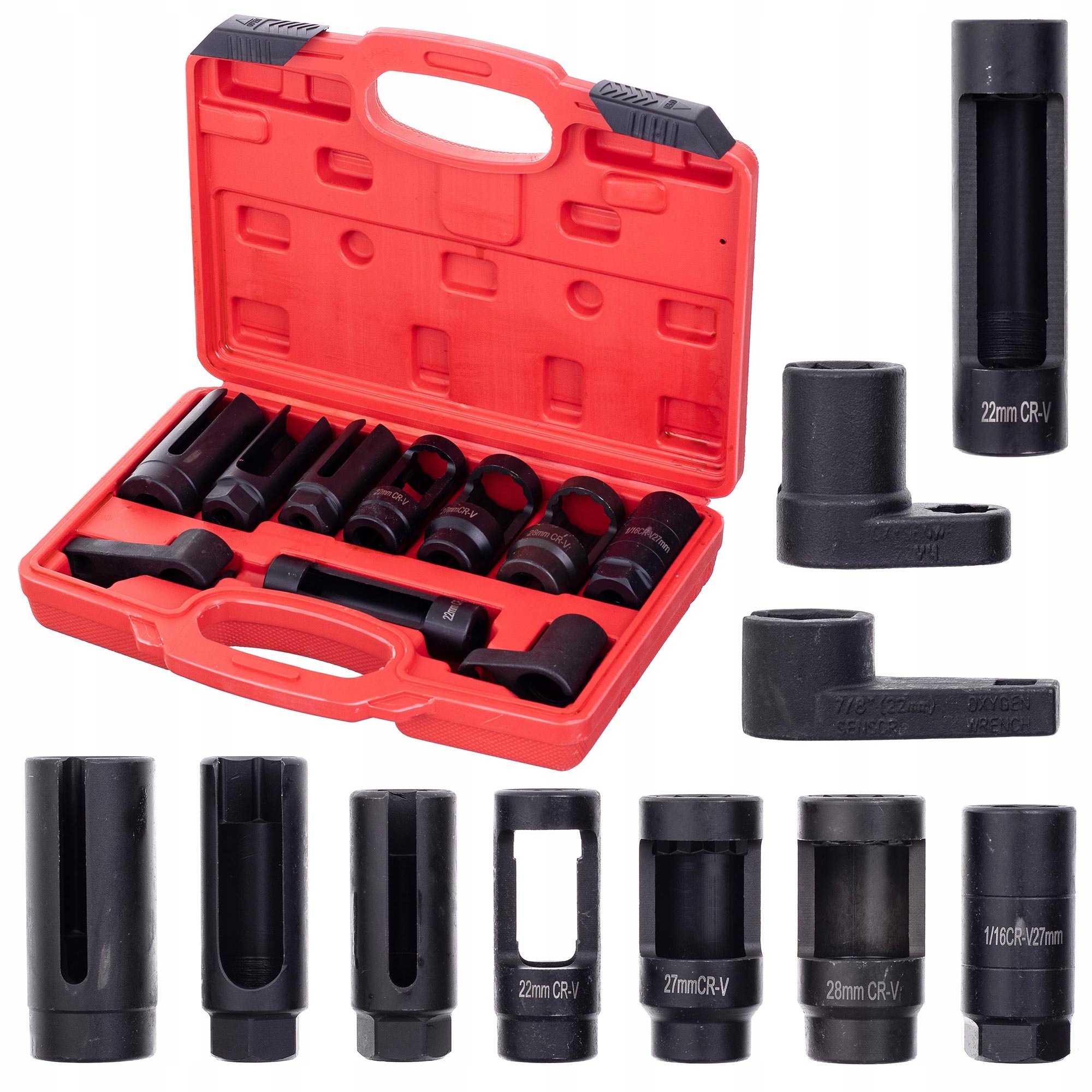 Zestaw Nasadek Do Sondy Lambda I Wtryskiwaczy Klucze Specjalistyczne 10 El