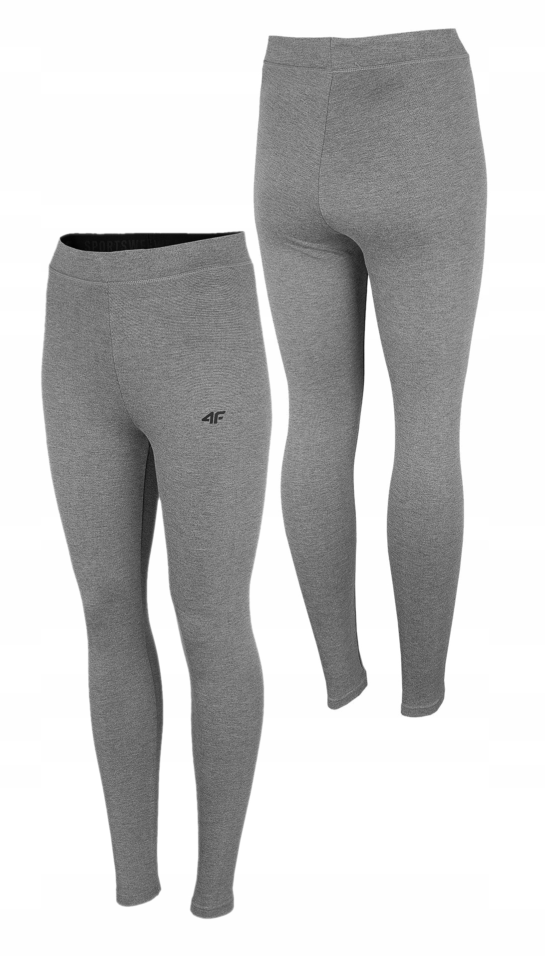 

4F Damskie Legginsy Treningowe Szare LEG350