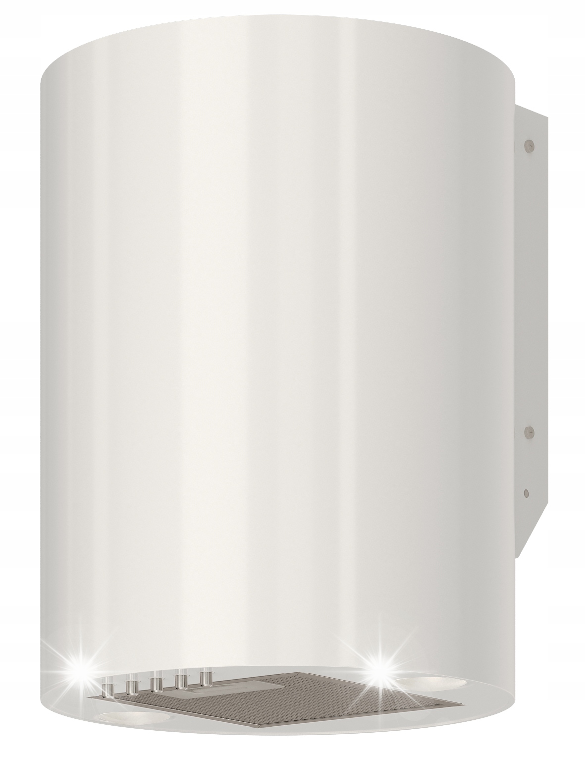 Okap kuchenny kominowy Maan Tuba Elba Mini Wpb 431 Biały Przyścienny