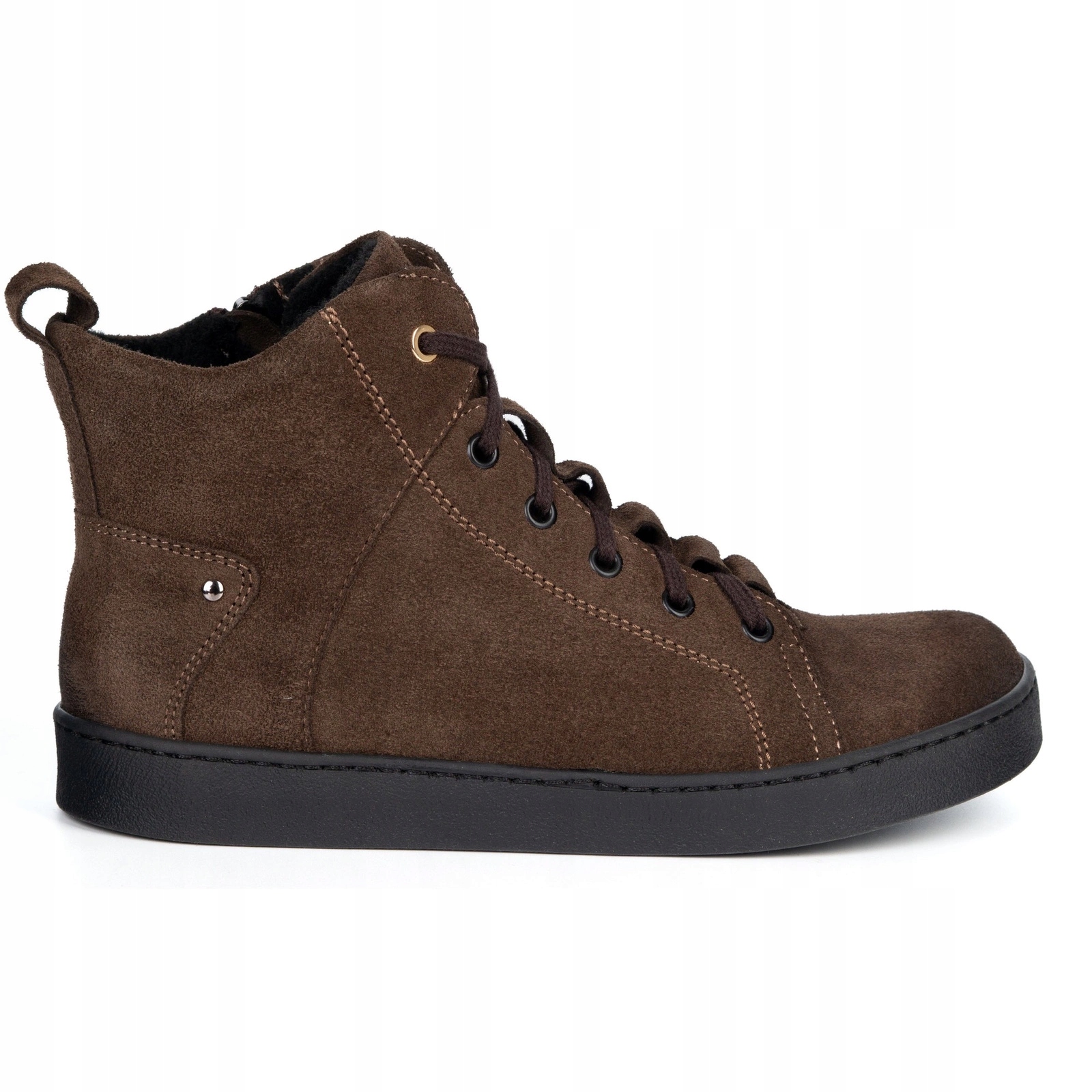 Dámské barefoot boty minimalistické zateplené Riley hnědé velurové 40