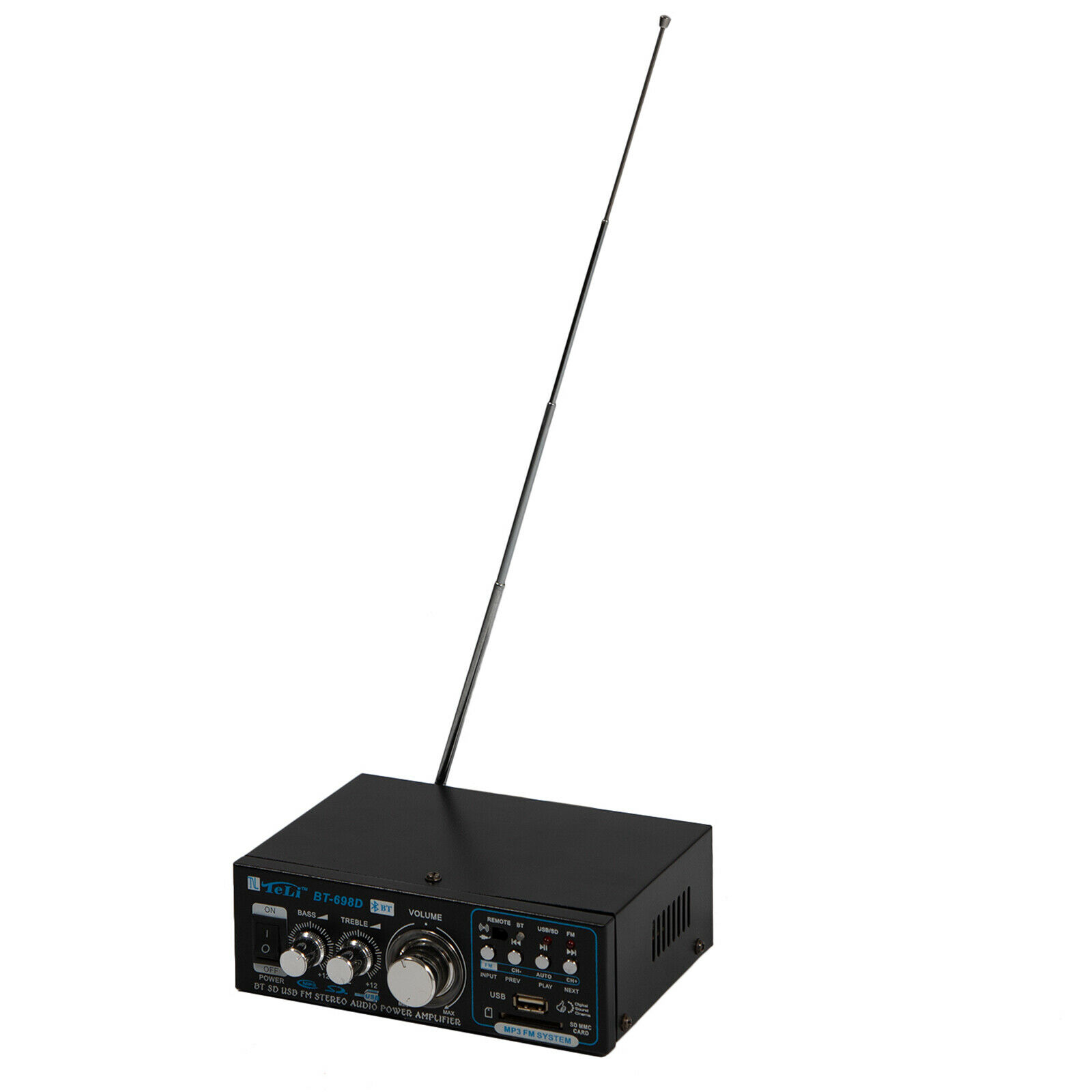 Cyfrowy wzmacniacz mocy dźwięku Mini HIFI USB/SD Głębokość produktu 13.6 cm