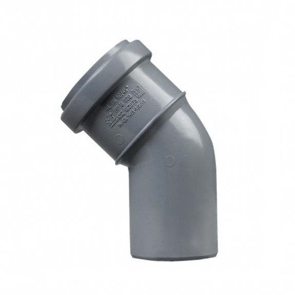 KOLANO KANALIZACYJNE Kolanko PP 50/45 PCV
