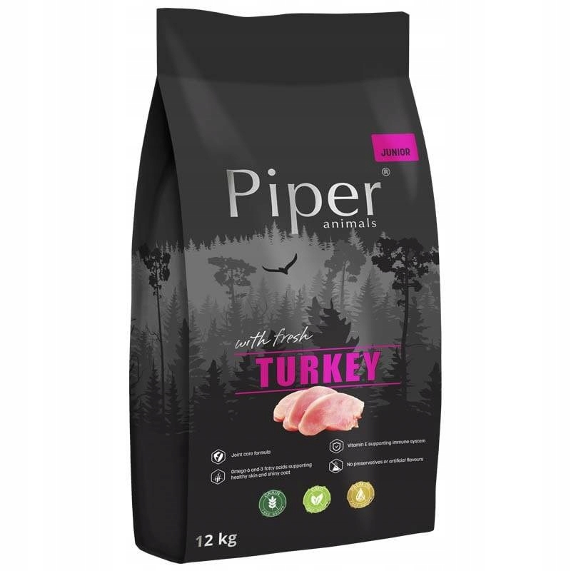 Dolina Noteci Sucha karma dla szczeniąt Piper Junior z indykiem 12kg