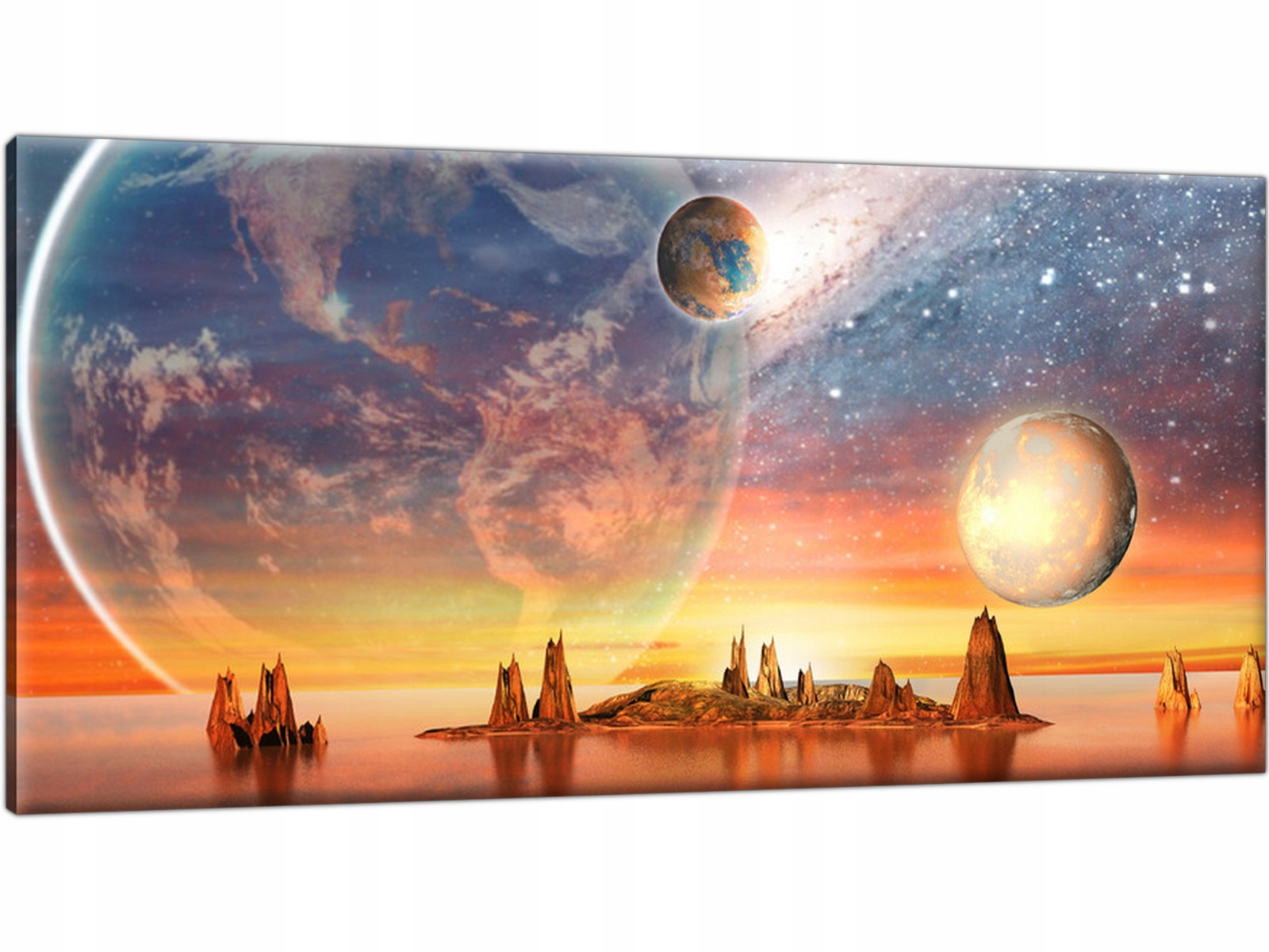 

Tryptyk Kosmos Abstrakcja 115x55 Obraz na płótnie