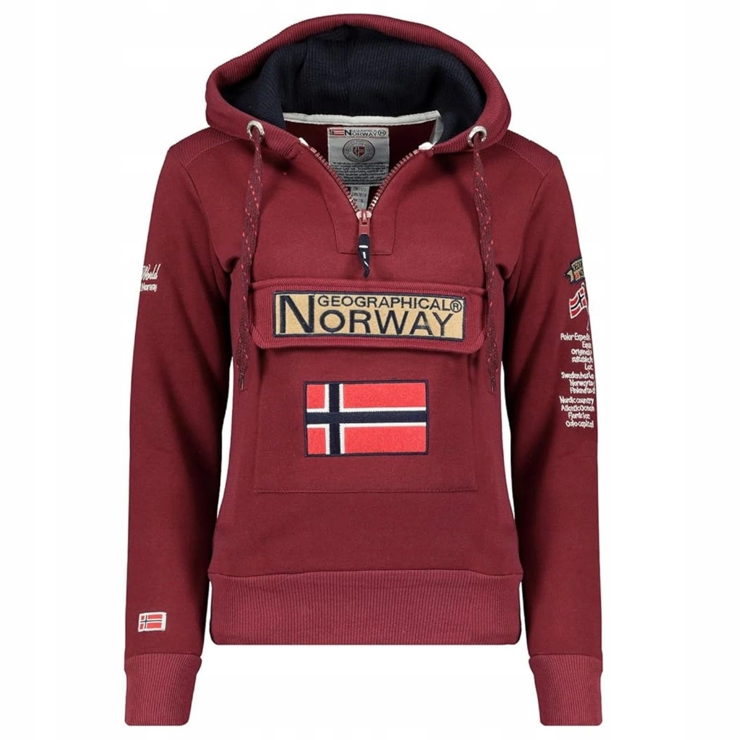 Mikina Geographical Norway dámská sportovní s kapucí bavlněná vel. XL/4