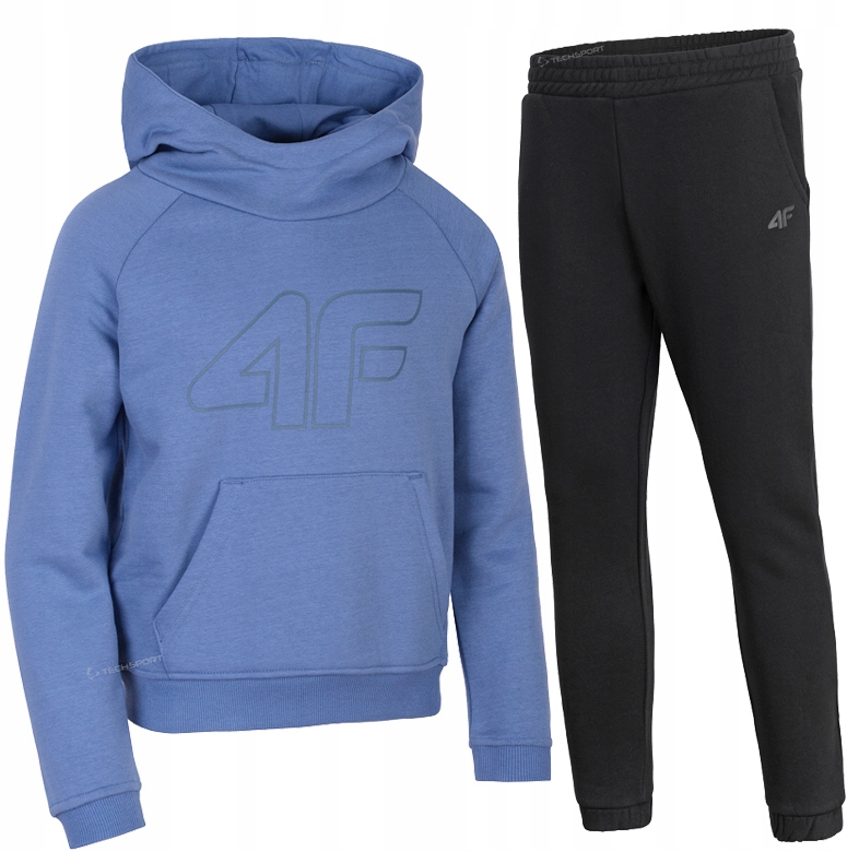 

4F Dziewczęcy Dres Komplet Bluza Spodnie 152