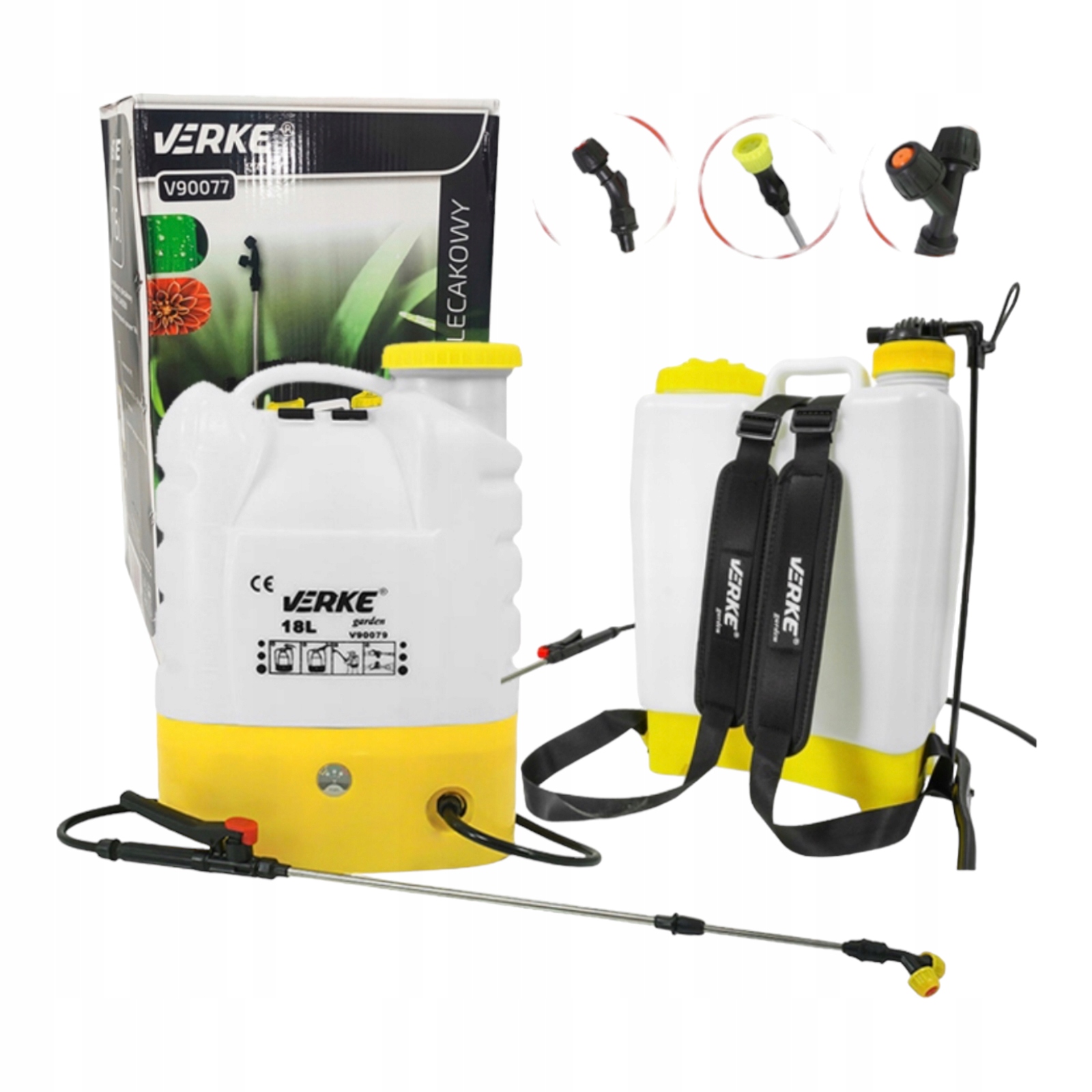 Opryskiwacz Akumulatorowy Elektryczny Plecakowy Ogrodowy 18L V90079