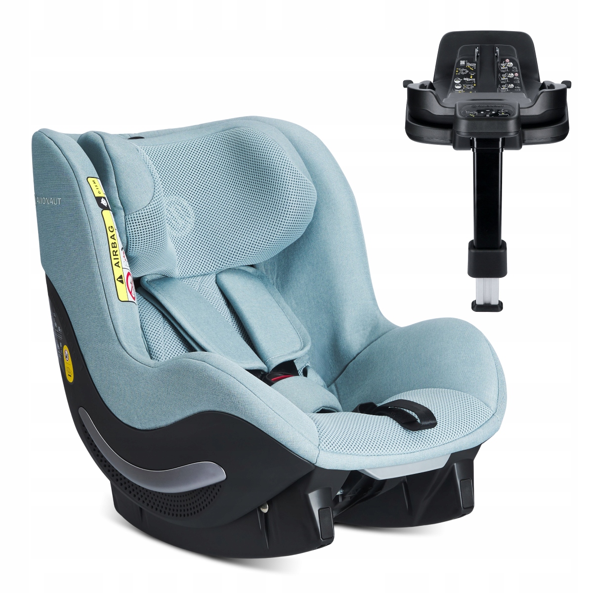 Fotelik obrotowy Avionaut AeroFIX Rwf AirFlow baza Isofix 0-18,5kg
