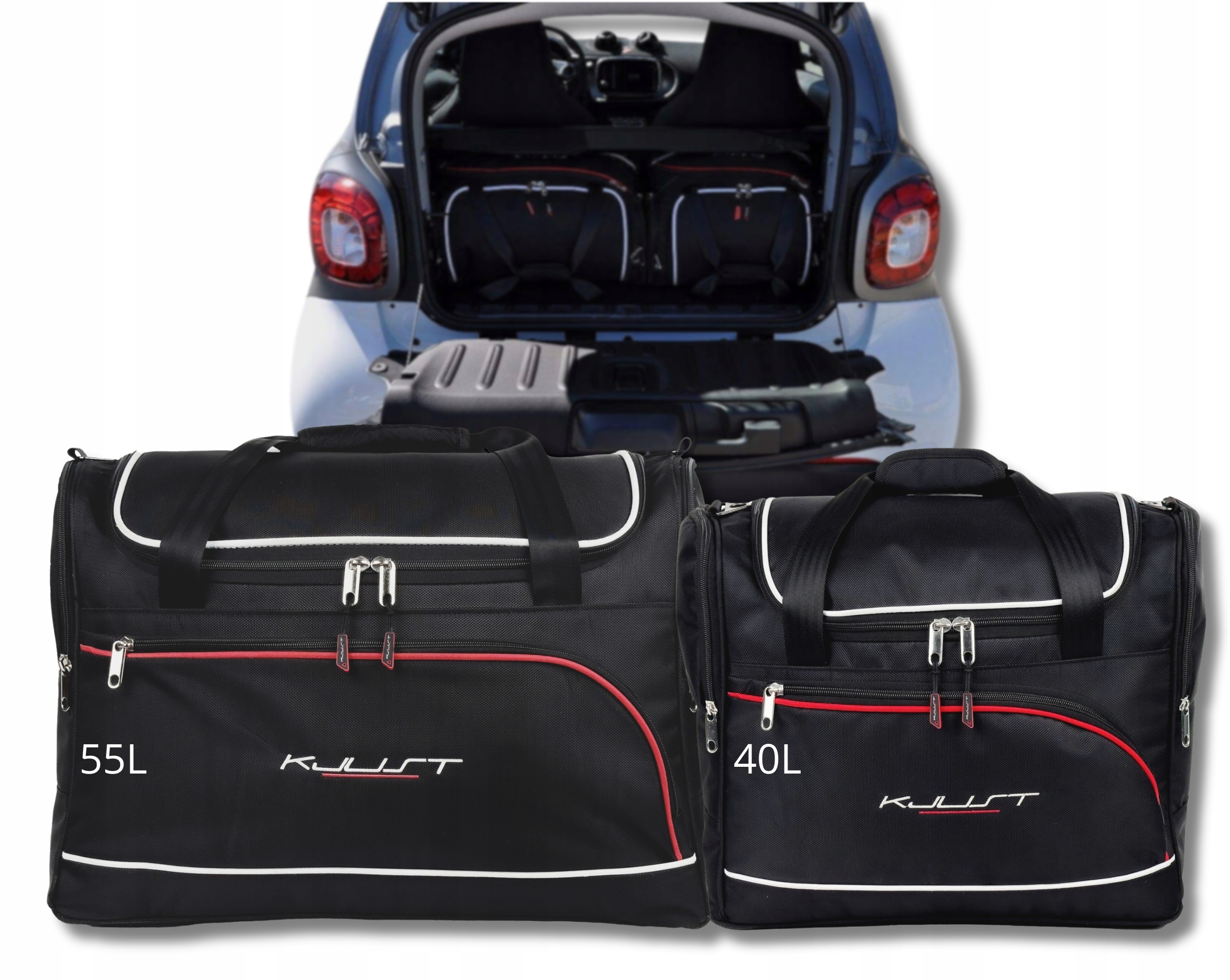 Sada tašiek Komplet Kjust do kufra Smart Fortwo Coupe 2014-2019 2 ks