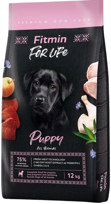 Fitmin Dog For Life Puppy sucha karma dla szczeniąt dla Psa 12 kg