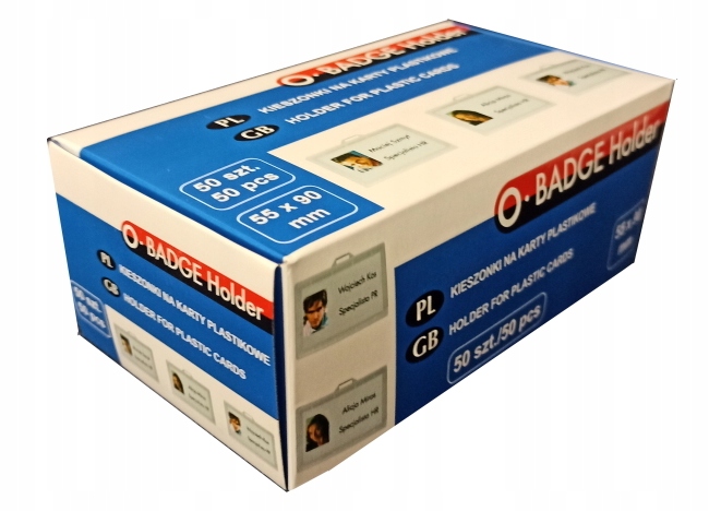 

Identyfikator Twardy poziomy holder 55x90mm-50 szt