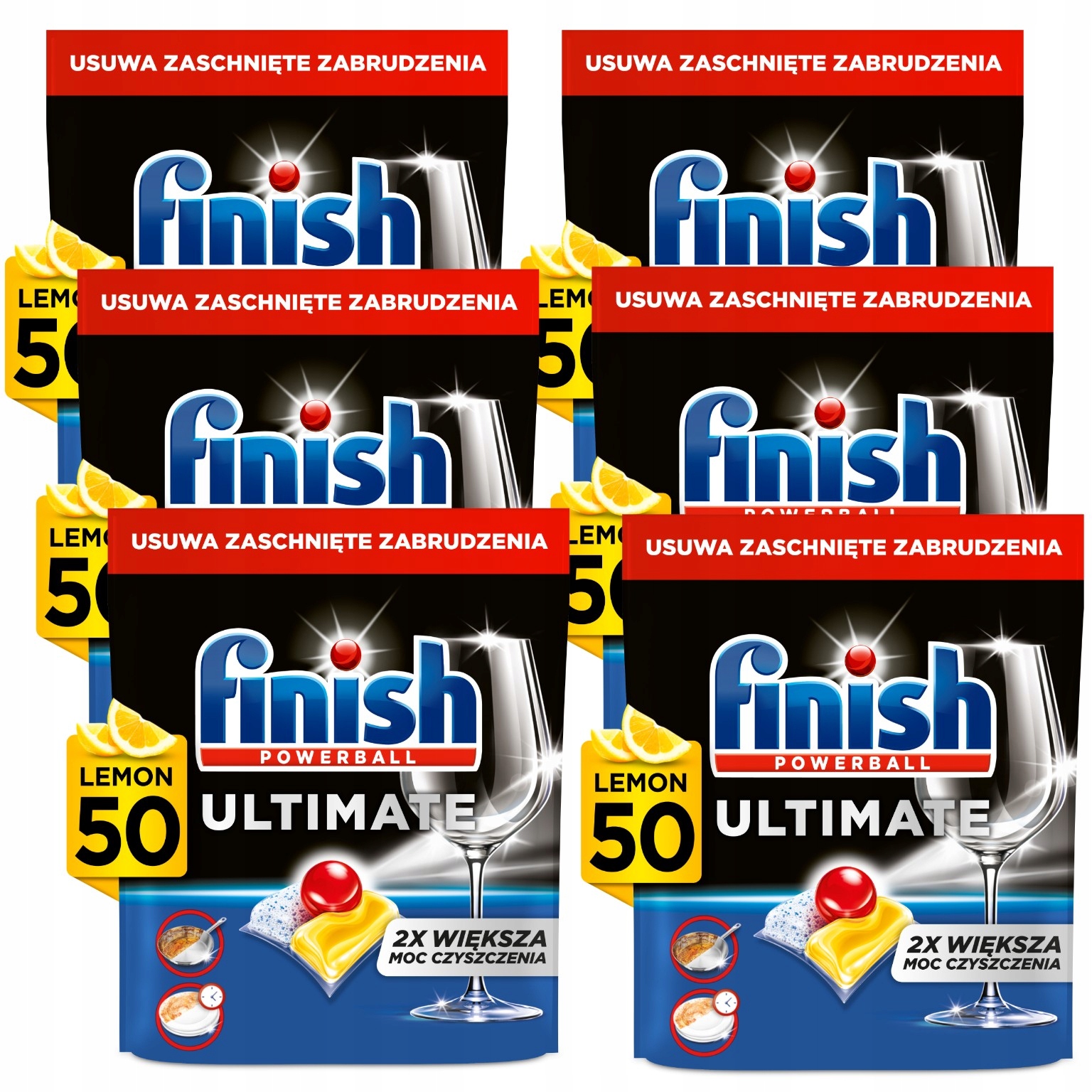 Levně Finish Ultimate Kapsle do myčky na mytí nádobí Lemon 50x6=300 kusů