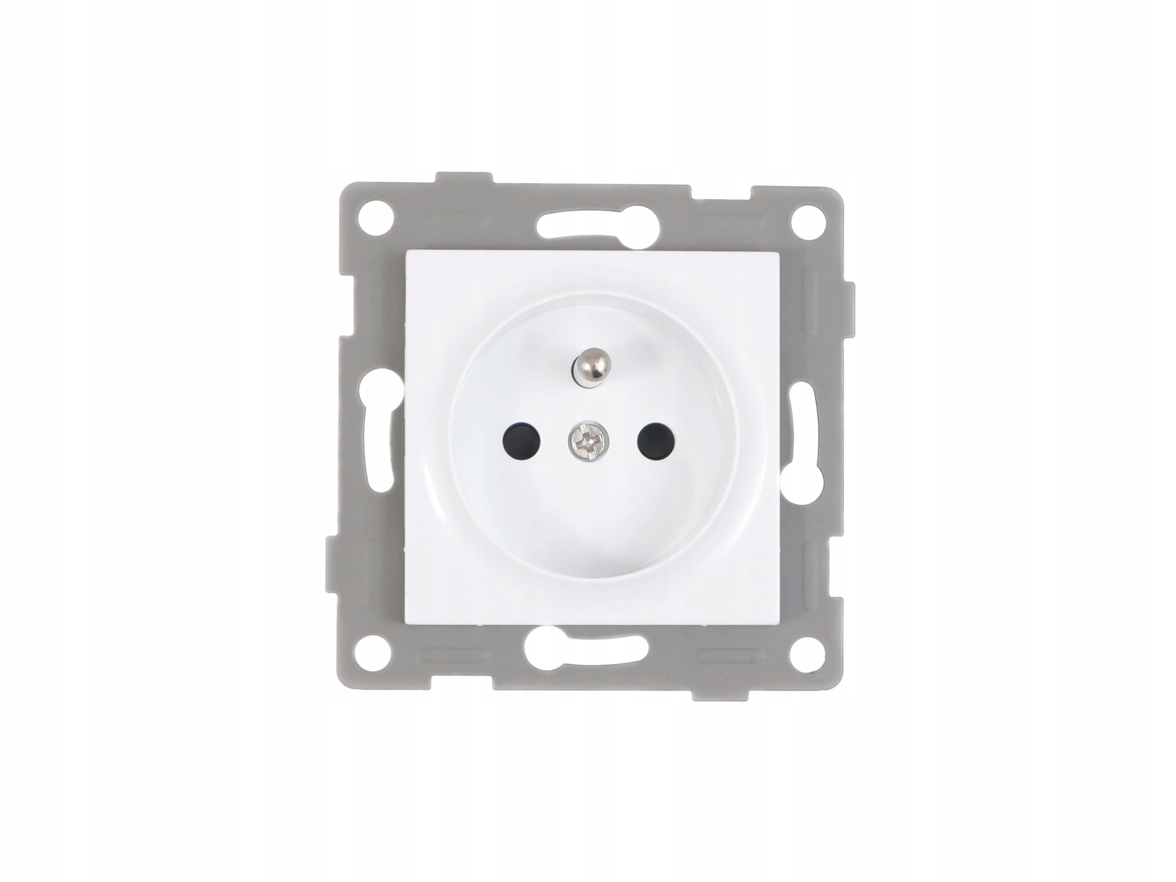 

Gniazdko elektryczne pojedyncze Białe