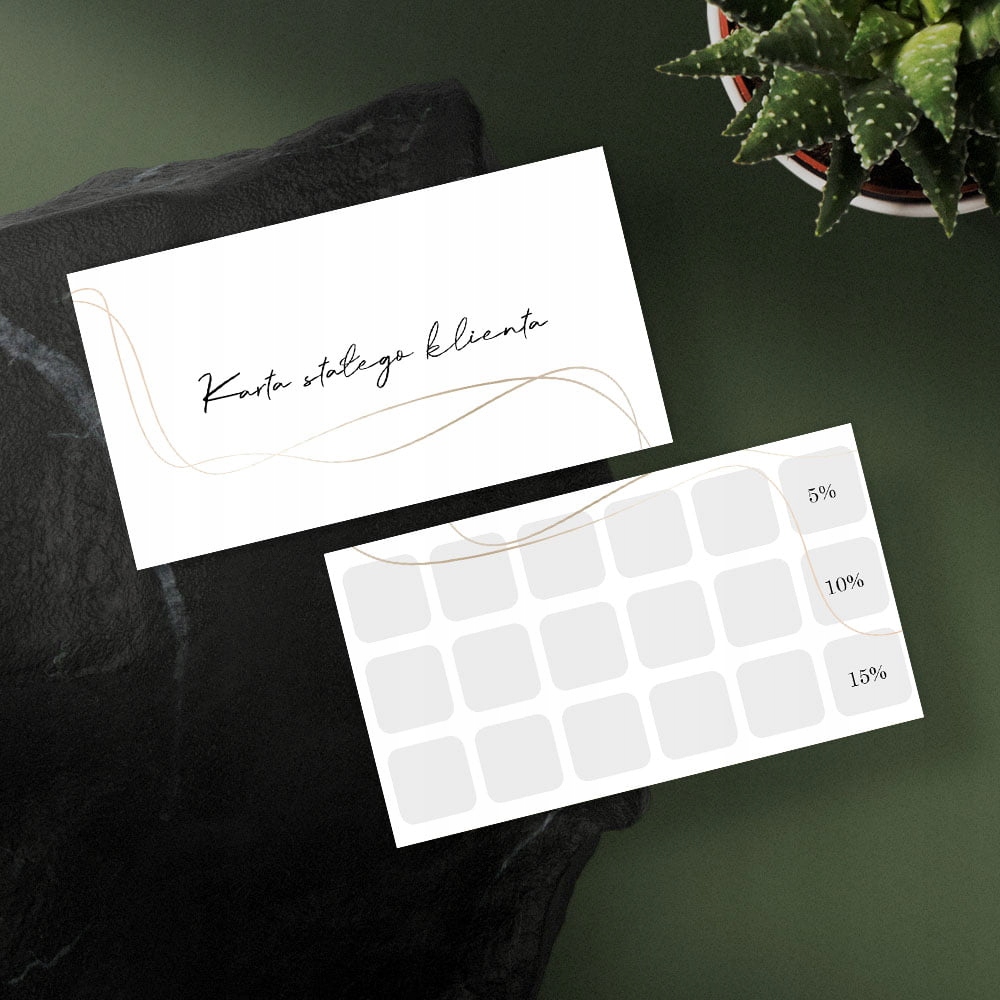 Karty Stałego Klienta Minimalistyczne Marka inny