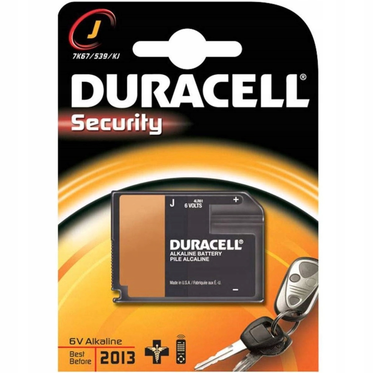 

Baterie alkaliczne Duracell J 7K67 4LR61 6V 1szt.