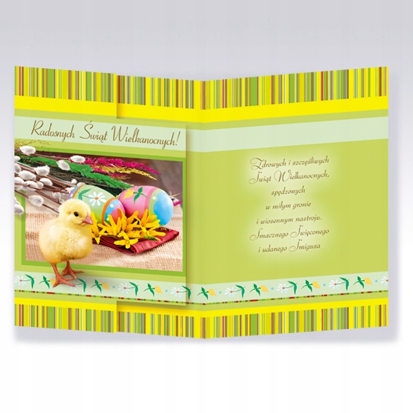 KARNET KARTKA ŚWIĄTECZNA WIELKANOC + KOPERTA Marka Karo