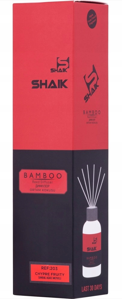 ZAPACH PATYCZKI ODŚWIEŻACZ POWIETRZA Kirke 203 Rodzaj dyfuzor z patyczkiem