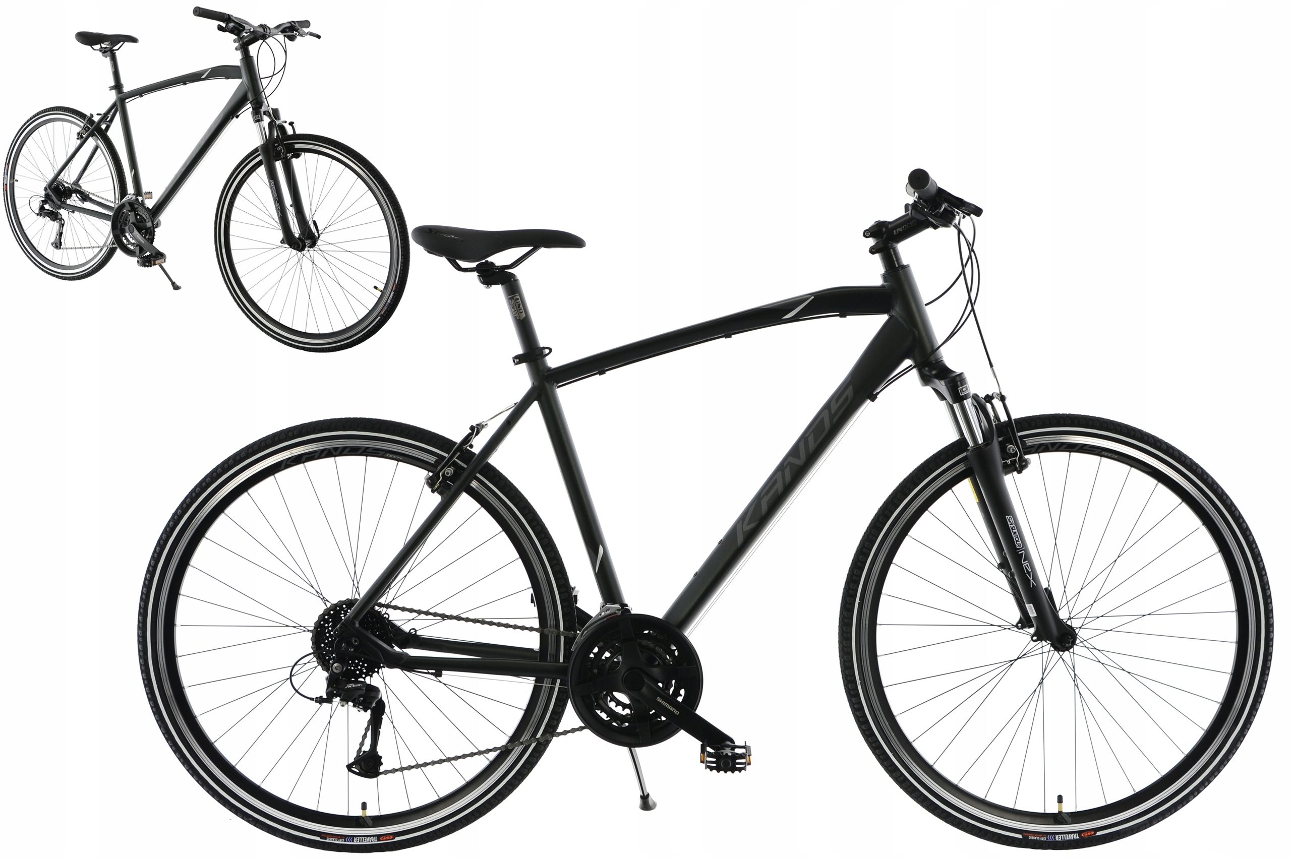 Rower Crossowy 28" Kands Cross Line 1100 rama 19" ciemnozielony R23