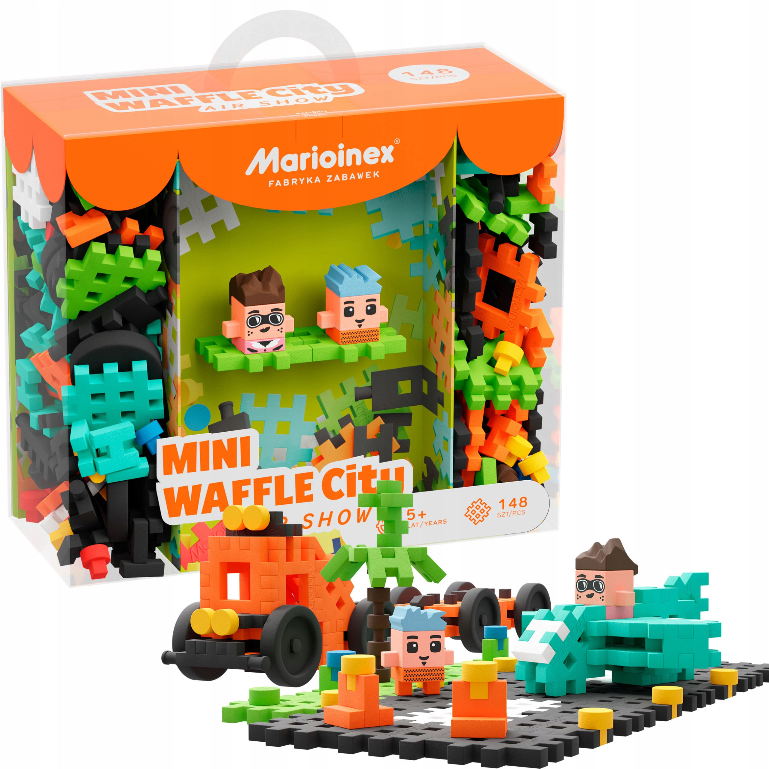 Klocki Mini Wafle Marioinex 148el Pokaz Lotniczy