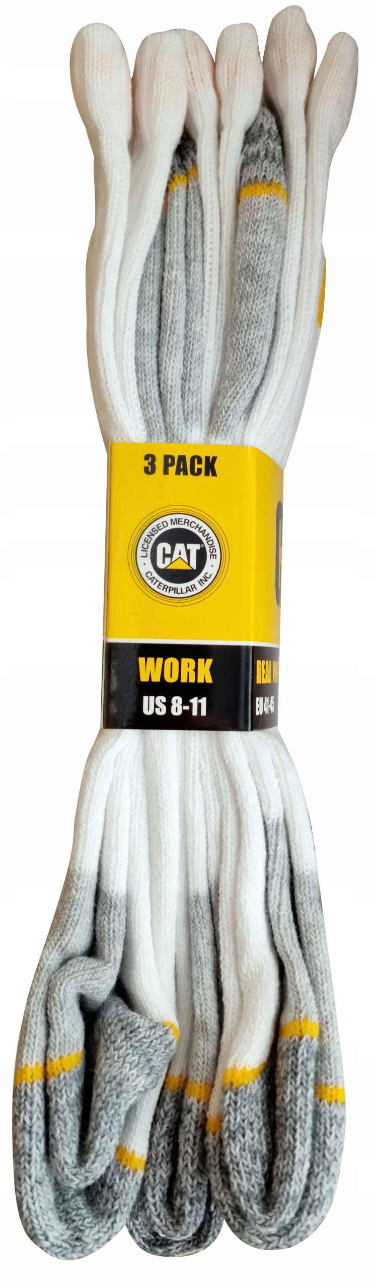 Skarpety robocze CAT Caterpillar REAL WORK SOCKS białe rozmiar 41-45 Rozmiar 41-45