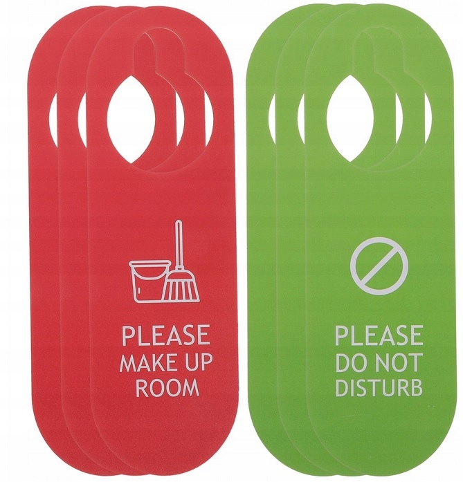 1 szt Zawieszka na drzwi hotelowe NIE PRZESZKADZAĆ trwała duża dwustronna Marka Inna