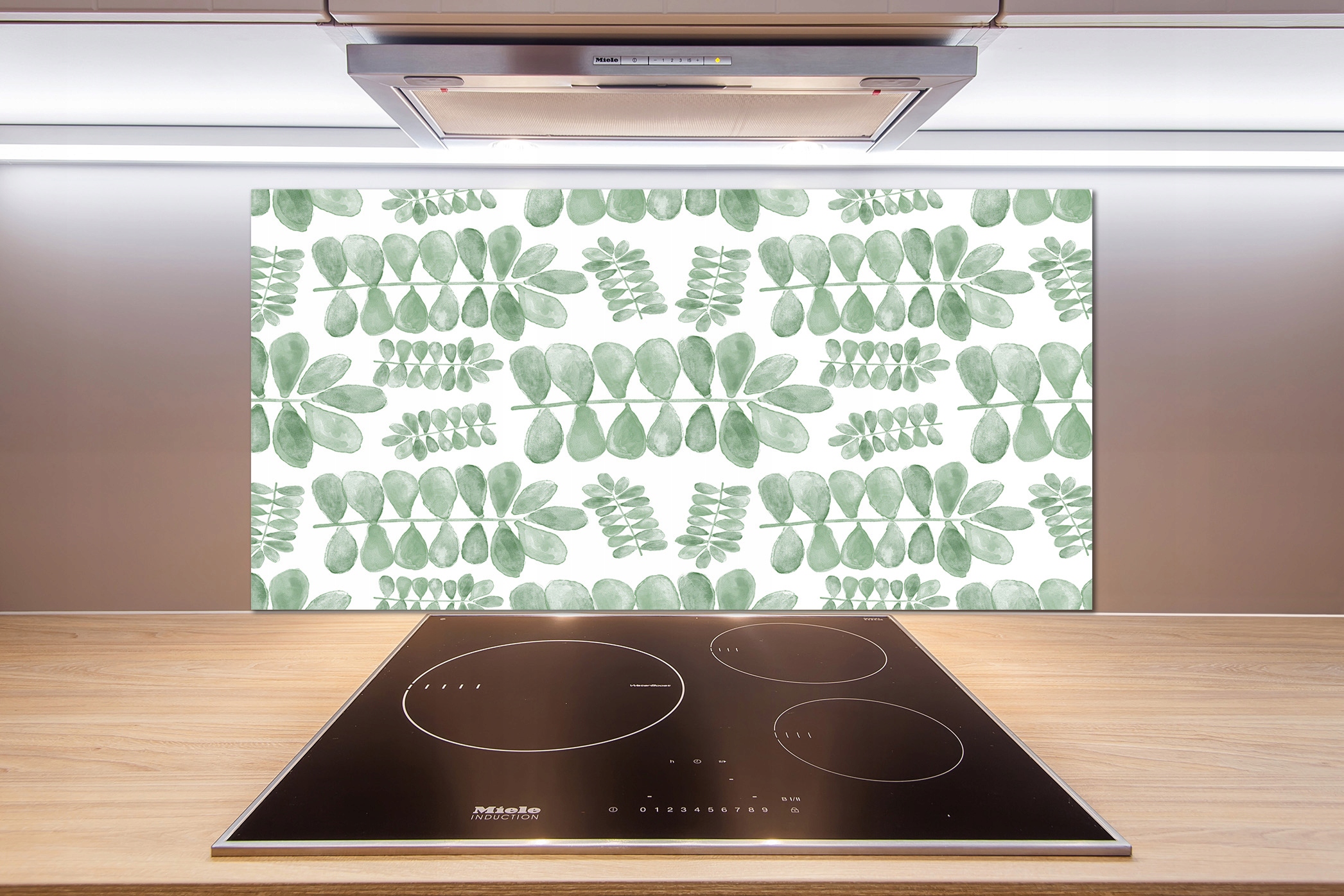 

Panel do kuchni Zielone liście 100x50 cm + Klej