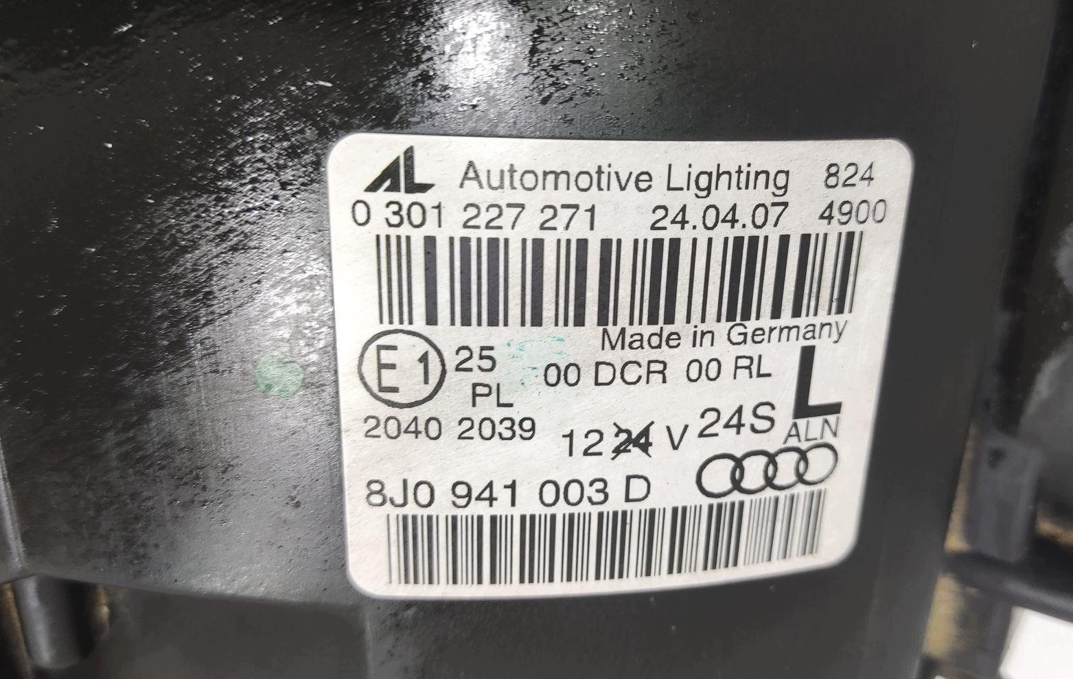 light left front front XENON AUDI TT II 8J 2006-2010 8J0941003D EUROPA
