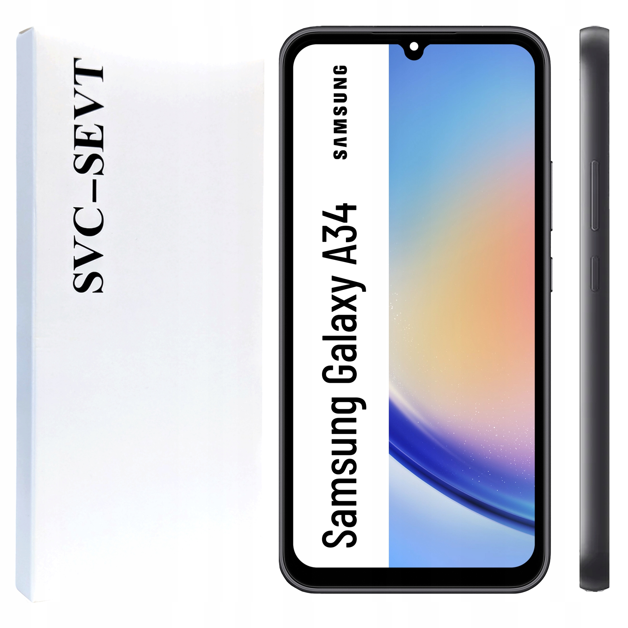 Originální Zila pro Samsung Galaxy A34 LCD Černý Digitizer Dotyk Rámeček Černý