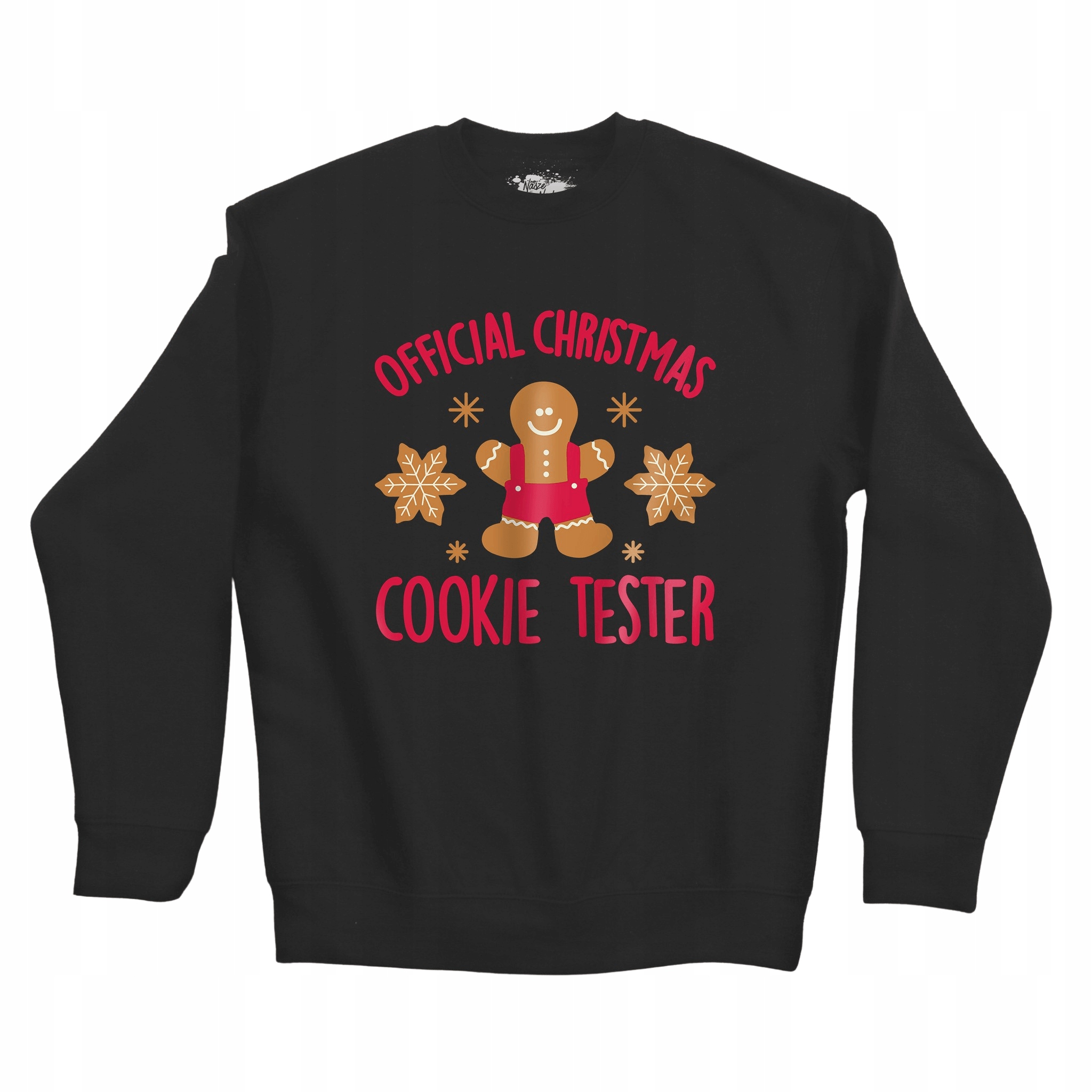 

Bluza czarna Świąteczny Nadruk Na Święta