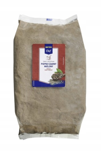 Metro Chef Pepř černý mletý 6 x 1,1 kg koření velké balení