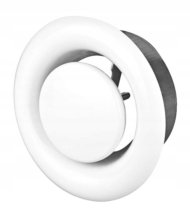 

Anemostat metalowy wyciągowy Ev 100mm ramka Biały