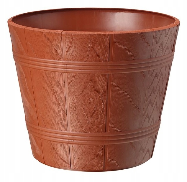Doniczka Elba fi 300 mm brązowa Formplastic Marka Form-Plastic