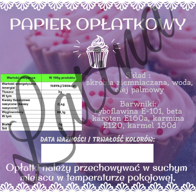 BARDZO GRUBY OPŁATEK NA TORT PSI PATROL DUŻY A4 Kod producenta Opłatki TORTOWE URODZINOWE LatinaButik