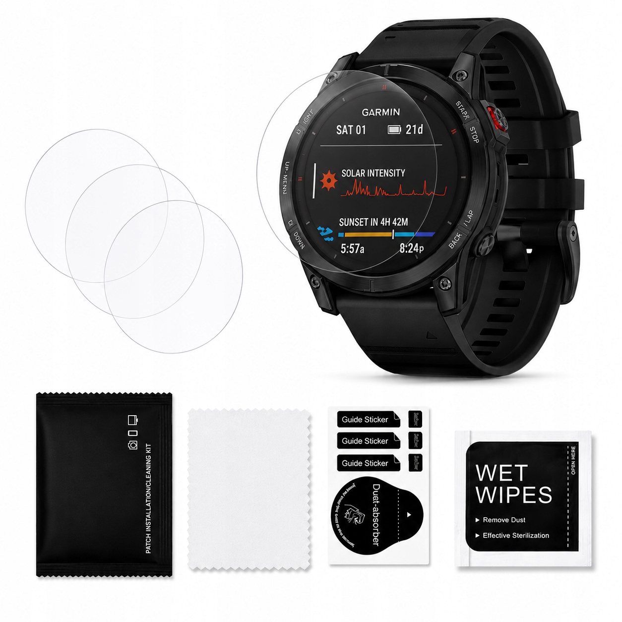 3x Folia Ochronna Hydrożelowa Do Garmin Fenix 7, Smartwatch